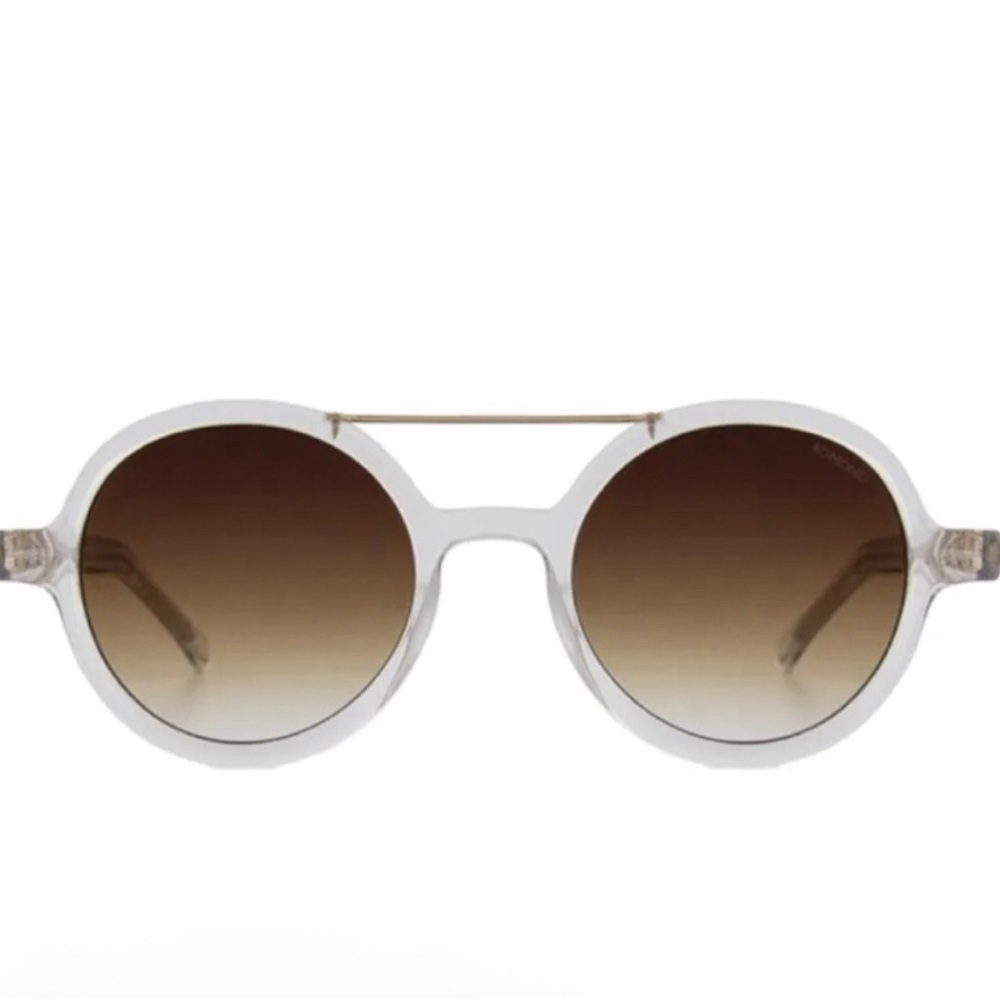 KOMONO Round Clear Sunglasses with Brown Gradient Lenses The Vivien - Picture 2 of 10